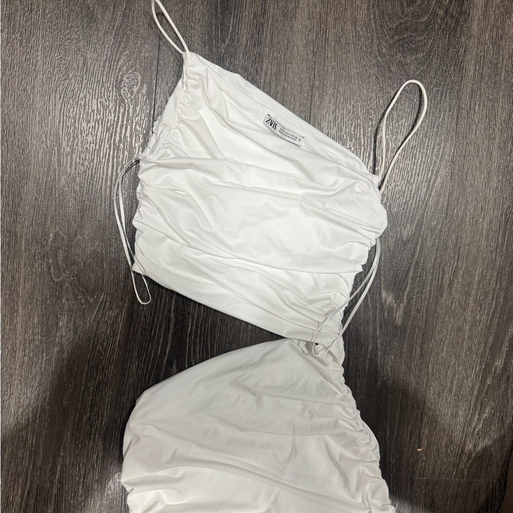 Zara Elegant White Fabric